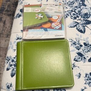 Creative Memories Green Leather Family Kit